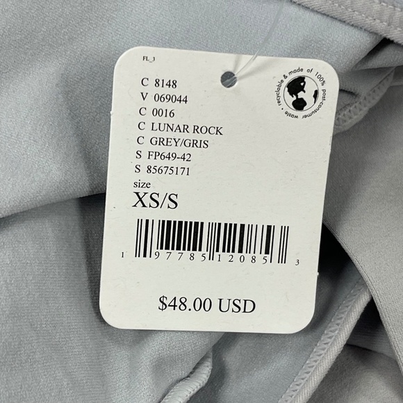 Intimately by Free People Low-Back Seamless Long Sleeve Top - Gray - XS/S - NWT - Picture 3 of 6